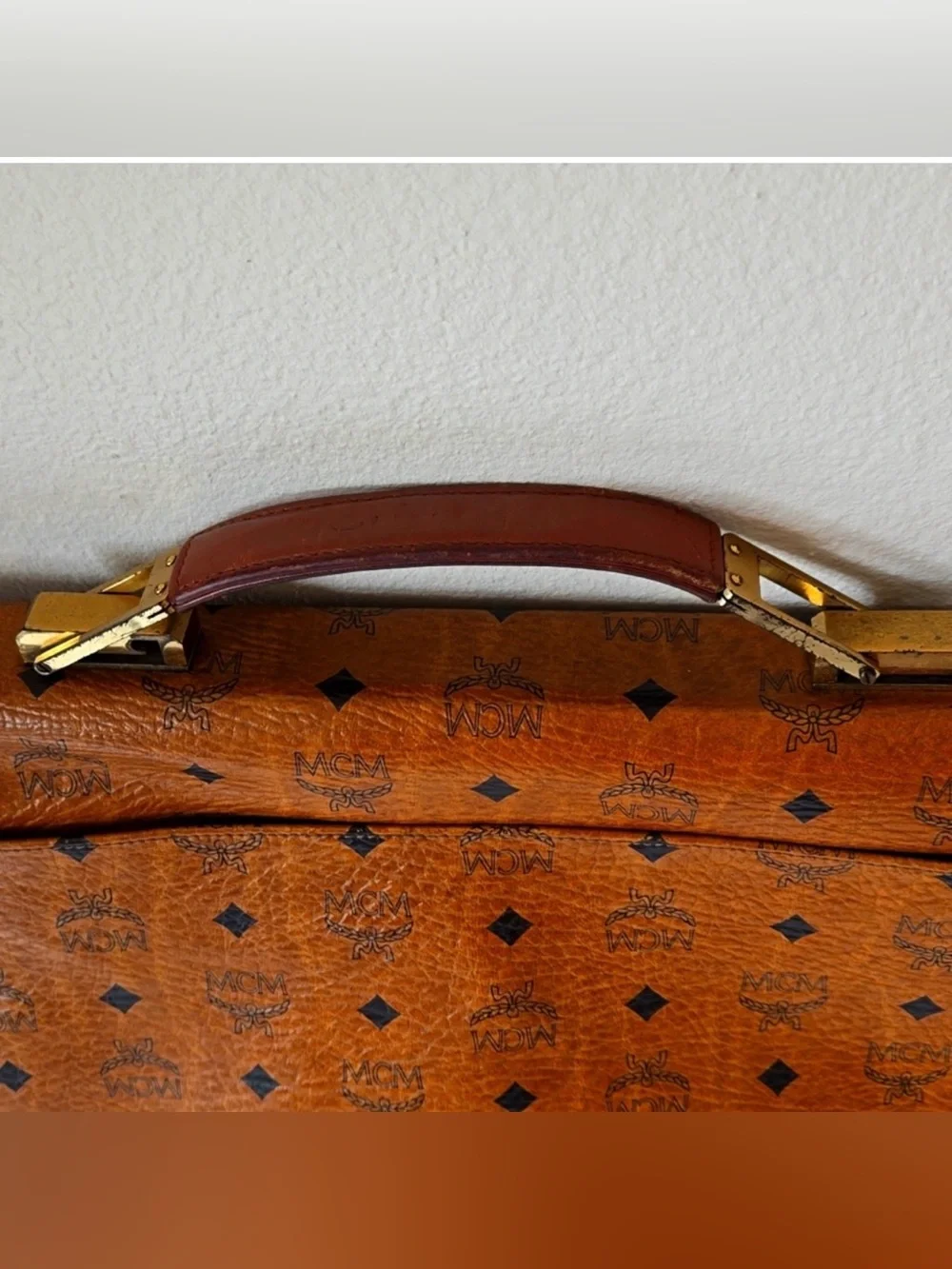 RARE!!!MCM Vintage Visetos Briefcase- Unisex
